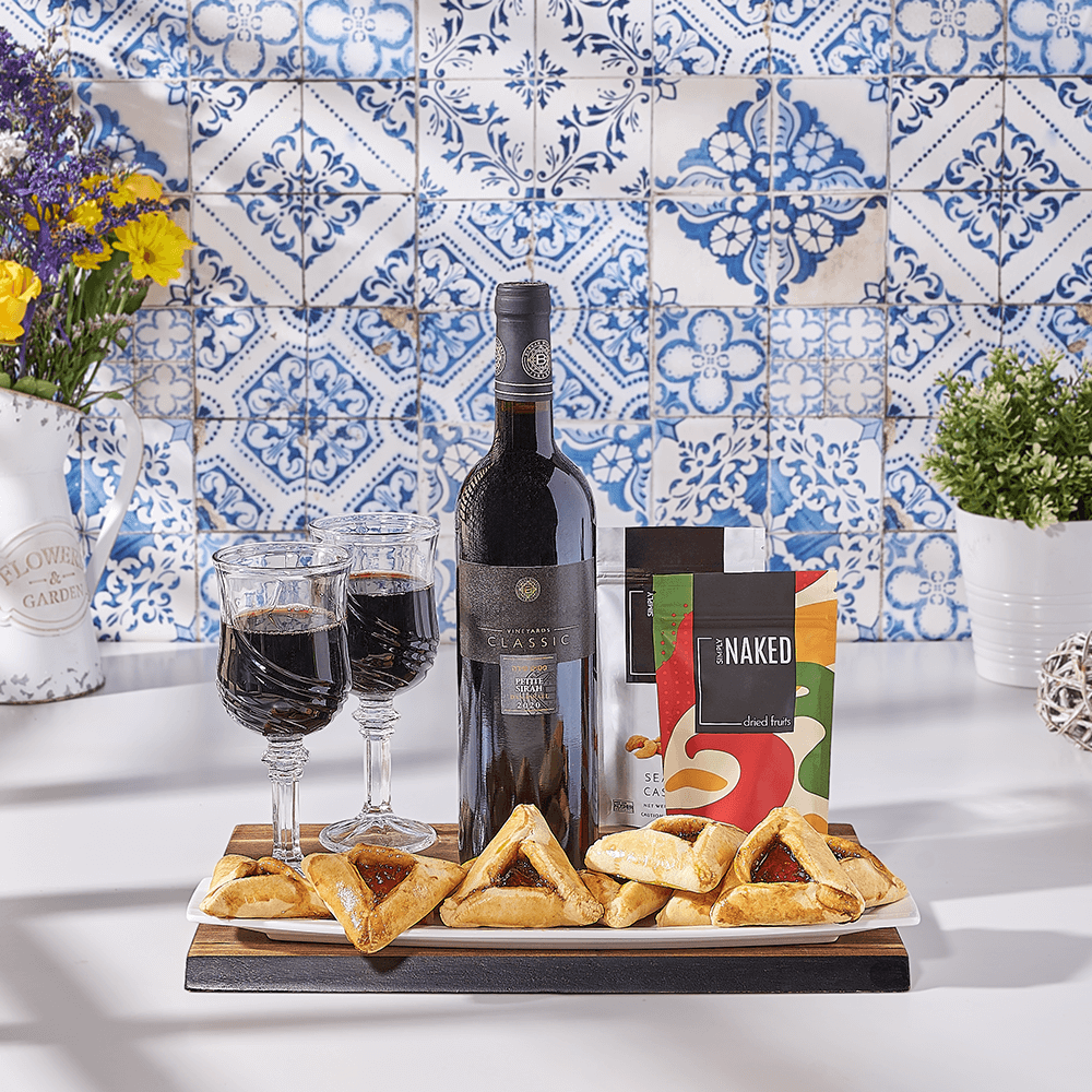 Assorted Snack Board, kosher wine gift, kosher wine, kosher gift, kosher, wine gift, wine, USA delivery