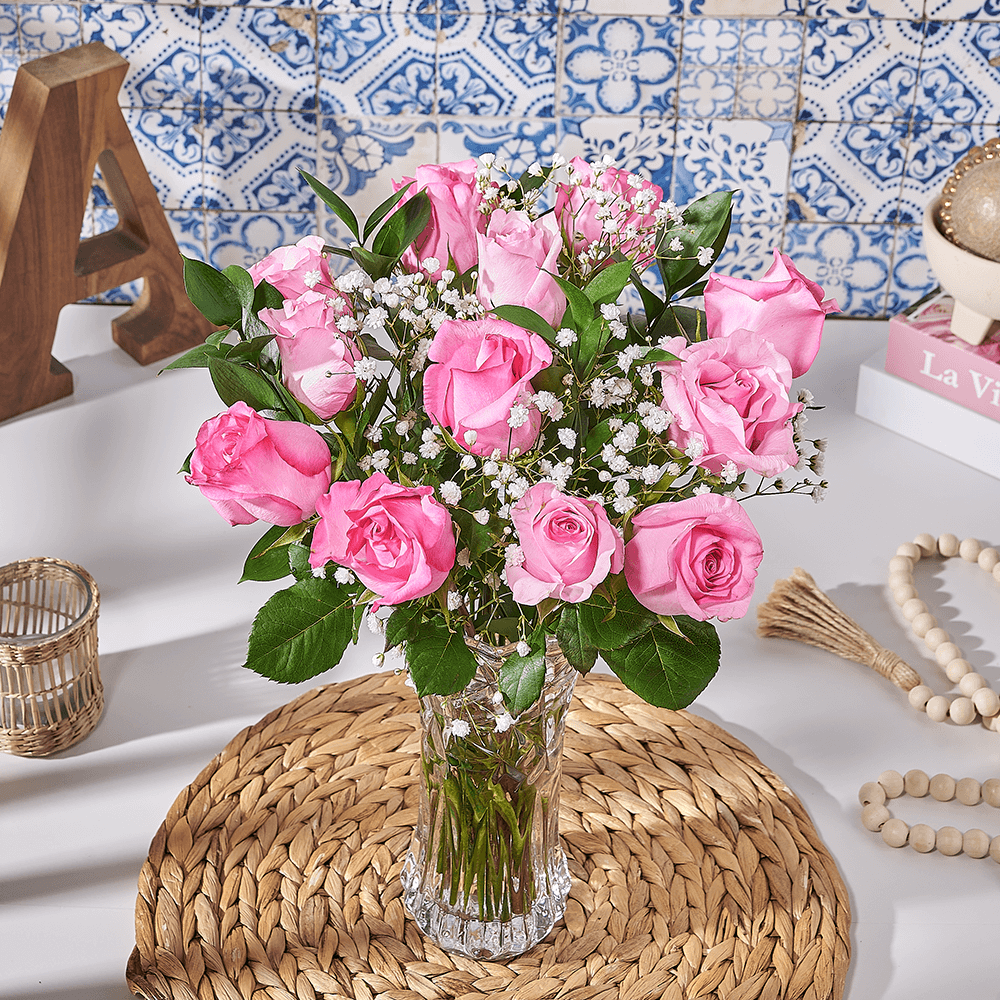 Bouquet of Pink Roses, flower gift, flower, bouquet gift, bouquet, US delivery