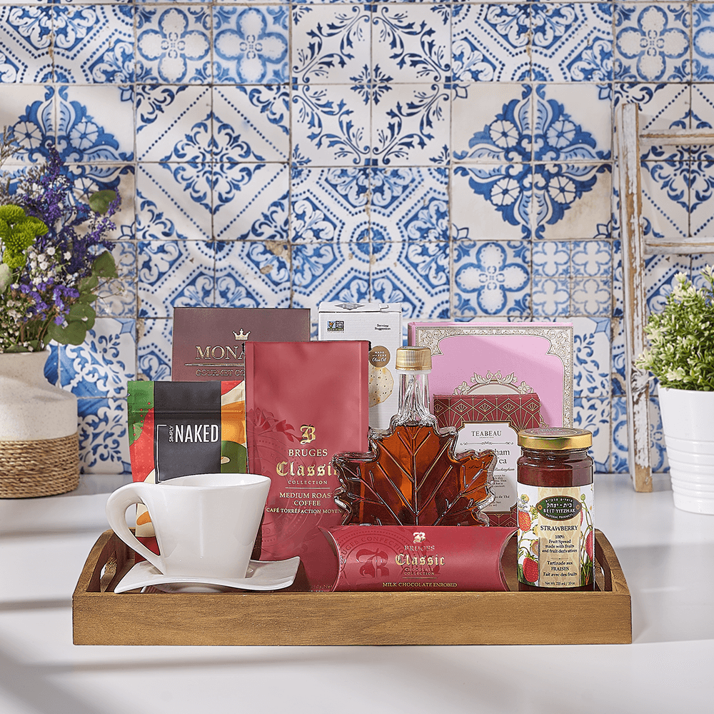 Delightful Gift Tray, kosher gift, kosher, coffee gift, coffee, tea gift, tea, USA  delivery