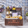 Deluxe Purim Wine & Snack Basket, wine gift, wine, kosher wine gift, kosher wine, USA delivery