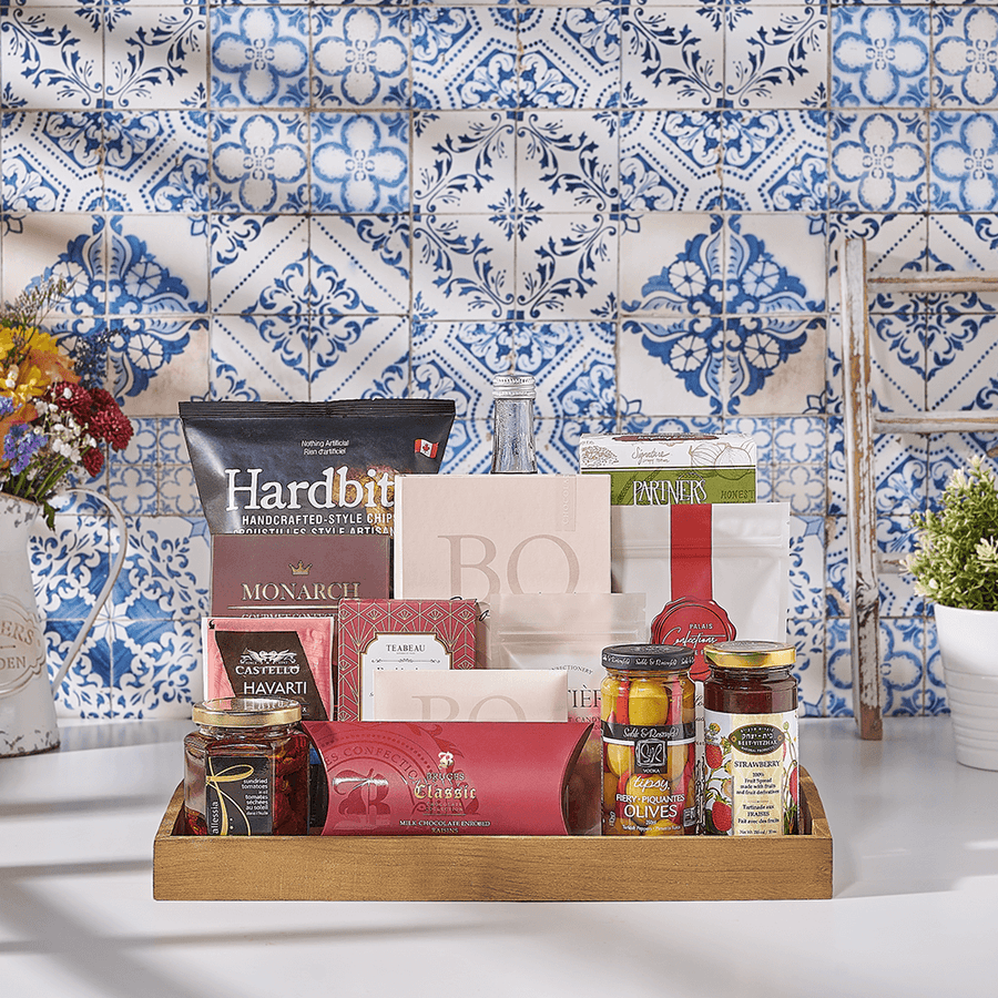 Deluxe Snacking Tray, kosher gift, kosher, snack gift, snack, USA delivery