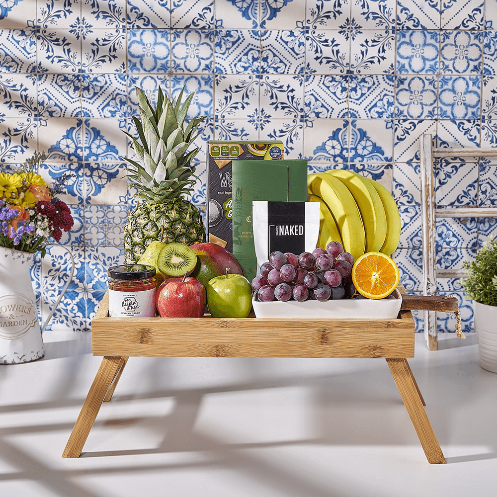 Fruit Array Bed Tray, fruit gift, fruit, fruit gift basket, kosher gift, kosher, USA delivery