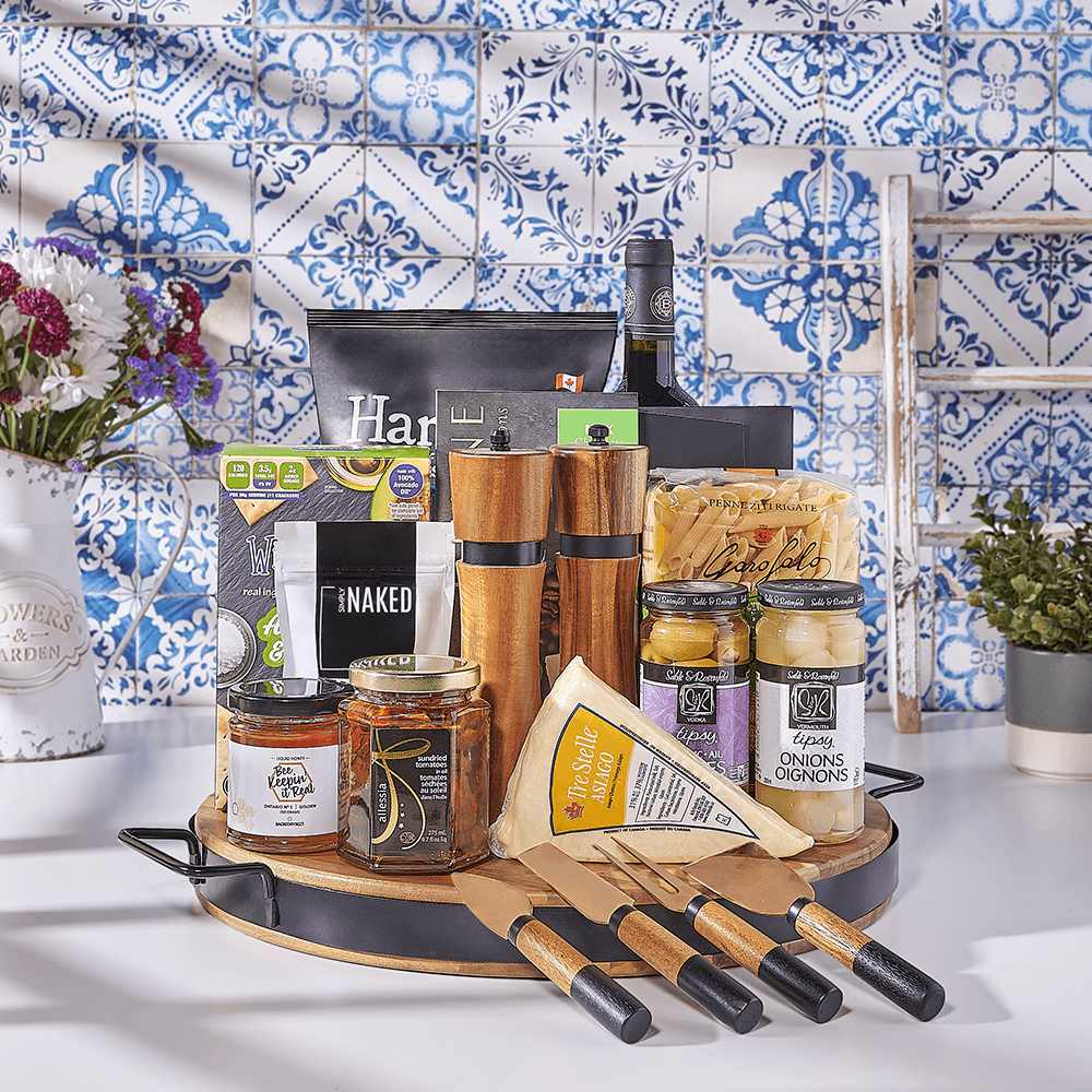 Hanukkah Wine &amp; Pasta Basket, kosher gift, kosher, kosher wine gift, kosher wine, wine gift, wine, USA delivery