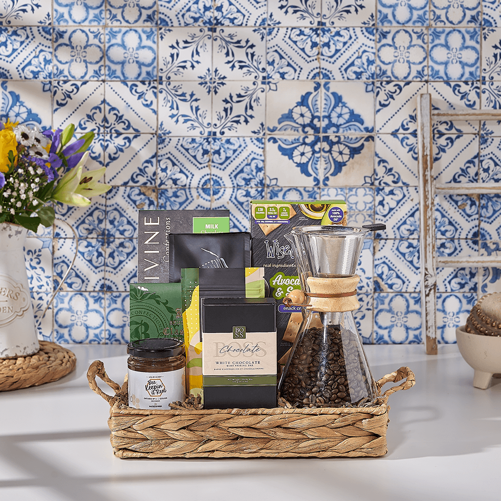Controlled preparation of kosher gift baskets for same day delivery