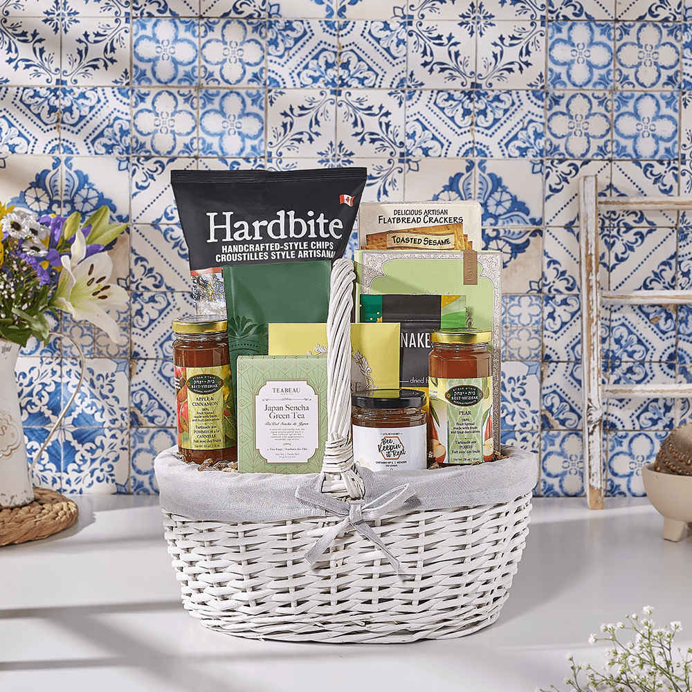 Kosher Tea & Coffee Gift Basket, kosher gift, kosher, tea gift, tea, coffee gift, coffee, US delivery