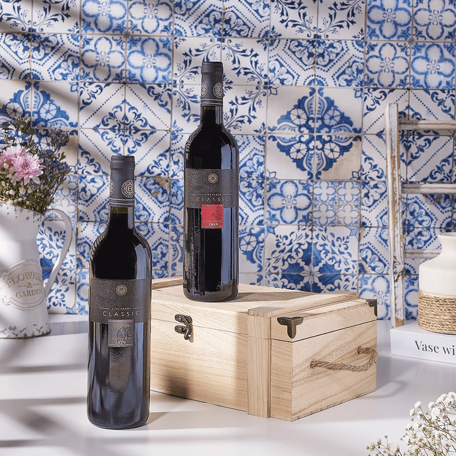 Kosher Wine Duo Gift Basket, kosher wine gift, kosher wine, kosher gift, kosher, Canada delivery