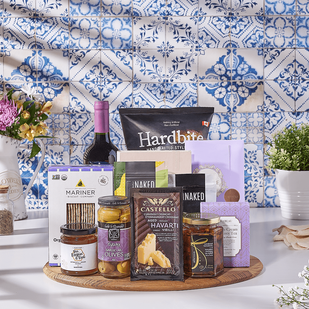 Kosher Wine & Cheese Basket, kosher wine gift, kosher wine, wine gift, wine, kosher gift, kosher, USA delivery