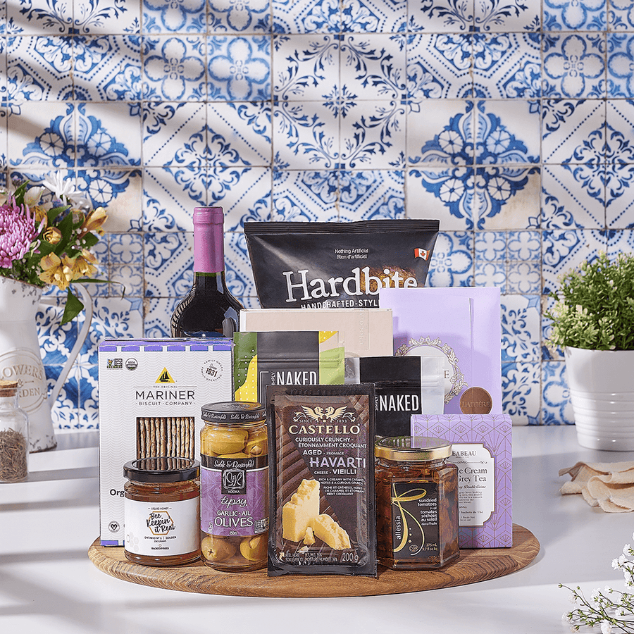 Kosher Wine & Cheese Basket, kosher wine gift, kosher wine, wine gift, wine, kosher gift, kosher, USA delivery