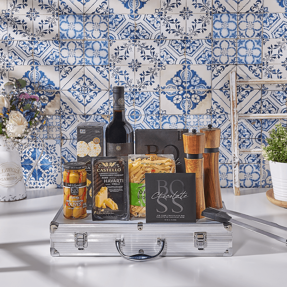 Kosher Wine &amp; Grilling Gift Set, kosher gift, kosher, wine gift, wine, grilling gift, grilling, bbq gift, bbq, USA delivery