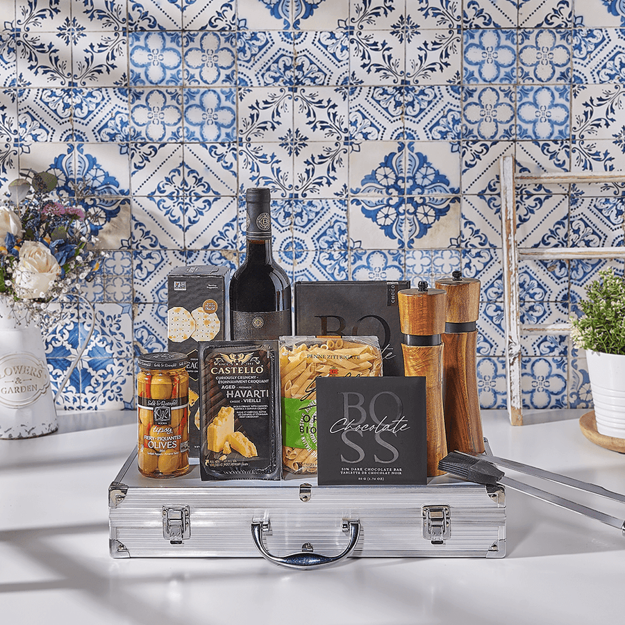 Kosher Wine & Grilling Gift Set, kosher gift, kosher, wine gift, wine, grilling gift, grilling, bbq gift, bbq, USA delivery