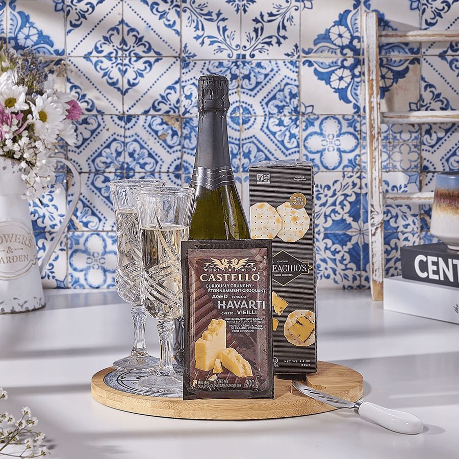 Nosher’s Bliss Kosher Champagne Gift Set, champagne gift, champagne, sparkling wine gift, sparkling wine, kosher gift, kosher, USA delivery