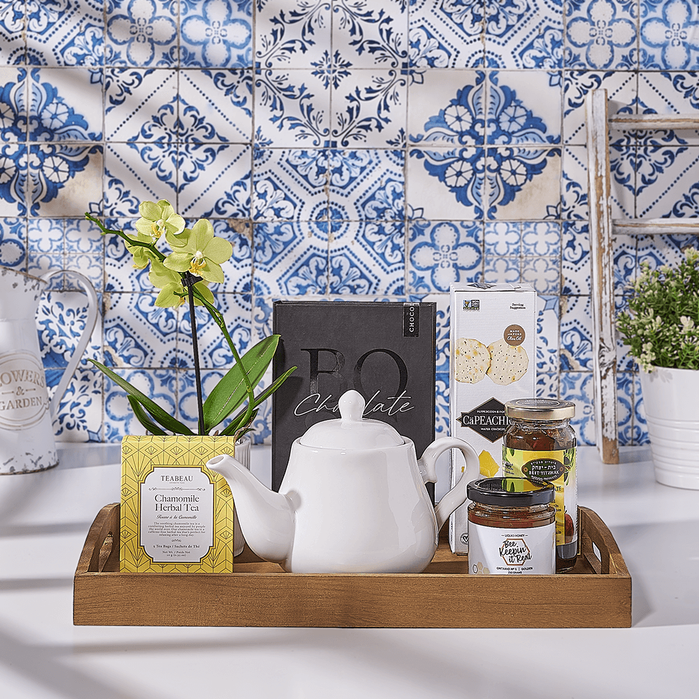 Passover Orchid & Tea Set