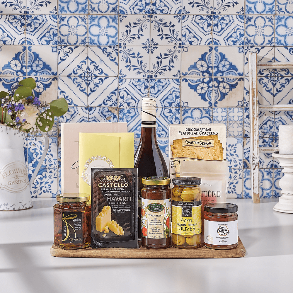 Sweet & Savory Kosher Wine Basket