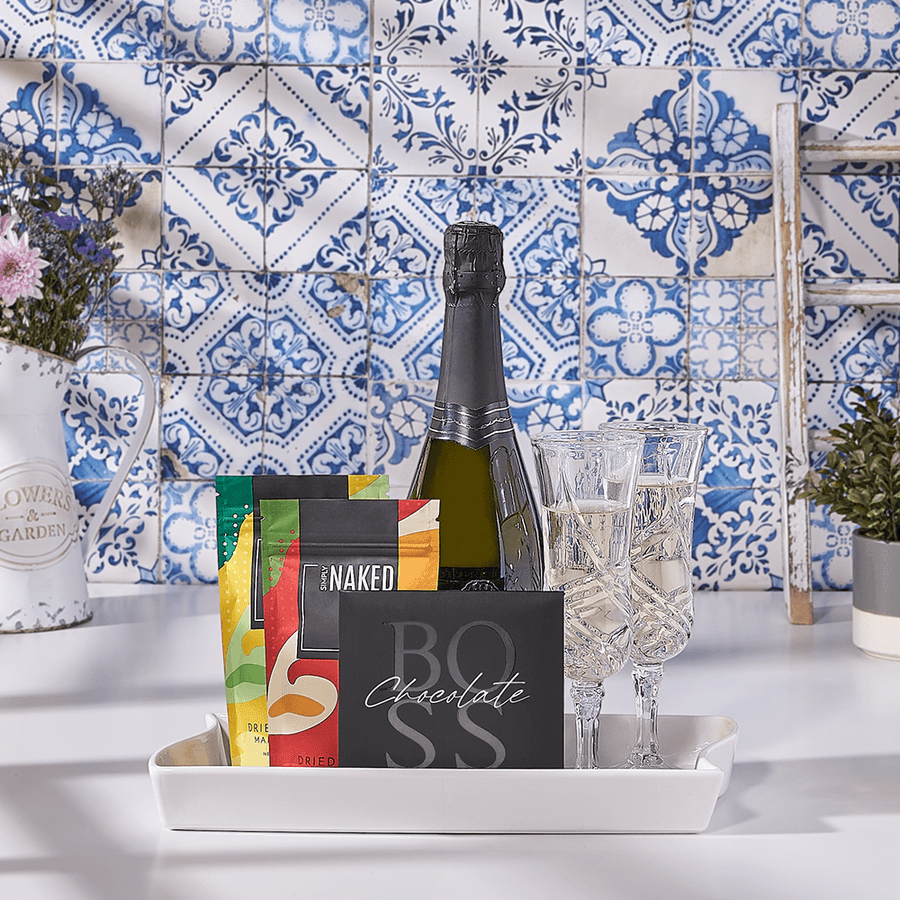 Time to Toast Kosher Gift Basket, champagne gift, champagne, sparkling wine gift, sparkling wine, kosher gift, kosher, USA delivery