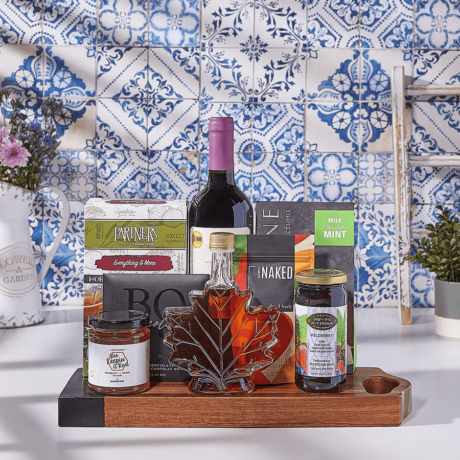 Wine & Jam Spread, wine gift, wine, kosher gift, kosher, kosher wine gift, kosher wine, USA delivery