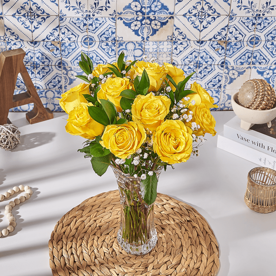 Yellow Rose Bouquet, bouquet gift, bouquet, flower gift, flower, US delivery